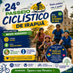 🚴‍♀️💙 VEM AÍ O 24º PASSEIO CICLÍSTICO DE IRAPUÃ! 💚💛